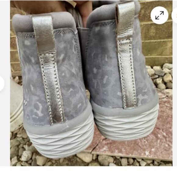 Ryka WOMANS Sz 8 Water Repellent Wedge Ankle Boots Niah Animal Gray - Picture 5 of 6